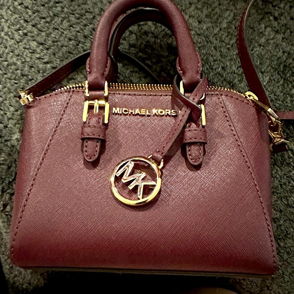 Michael Kors Extra Small Satchel Burgundy NWOT